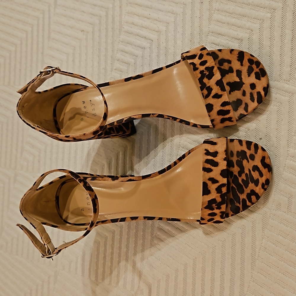 A New Day Leopard Block Heel